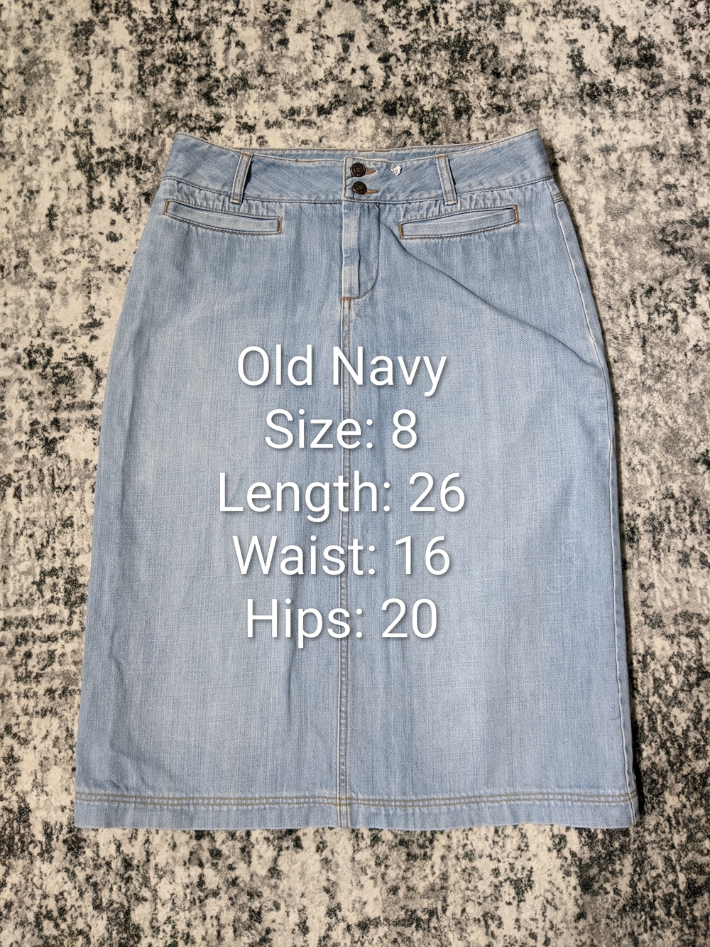 4 Denim Skirts BUNDLE - Dark Indigo & Light Wash - Picture 5 of 5